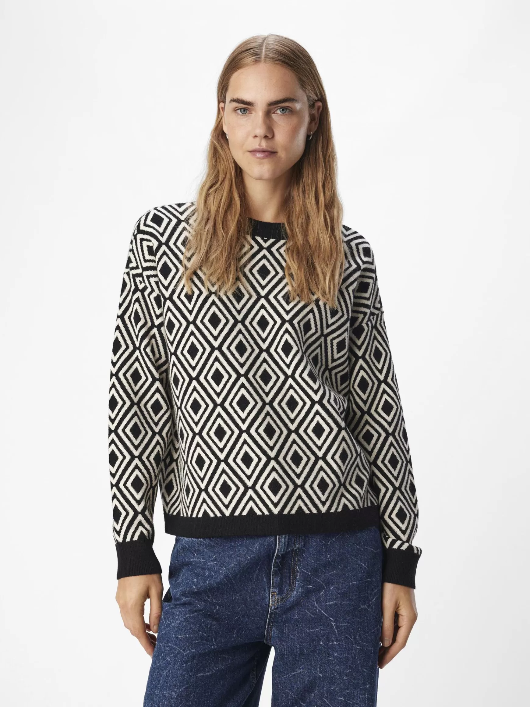 Dame OBJECT STRIKKET PULLOVER