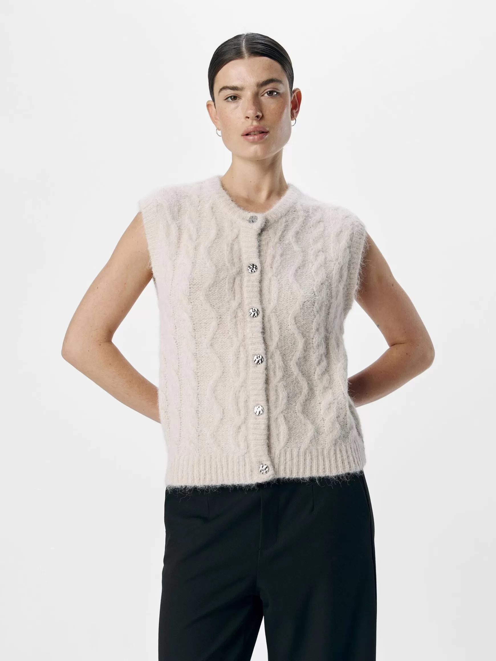 Dame OBJECT STRIKKET VEST